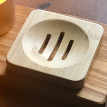Load image into Gallery viewer, wood soap dish (circle or square) for cleansing face bars