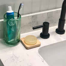Load image into Gallery viewer, wood soap dish (circle or square) for cleansing face bars