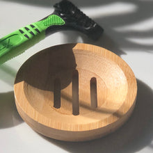 Load image into Gallery viewer, wood soap dish (circle or square) for cleansing face bars